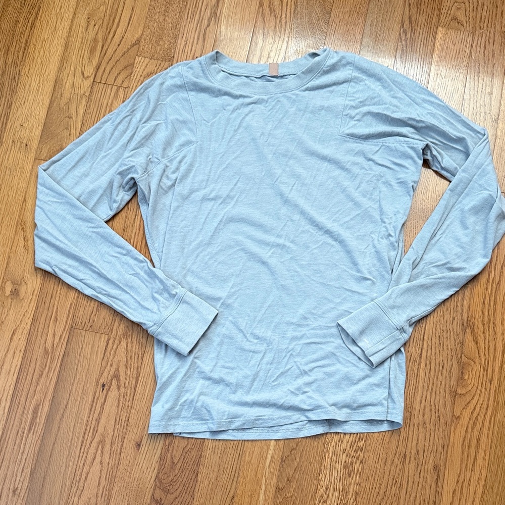 Lunya Gray Long Sleeve Tee
